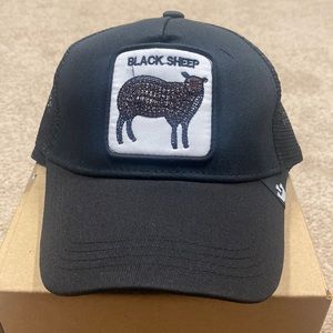 Unisex Adjustable Farm Trucker Hat (Black Sheep) NEW!!!